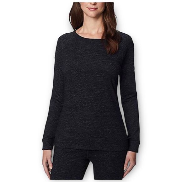 32 Degrees Sweaters - 32 Degrees Women’s Soft Fleece Top Black Space Dye M NWT